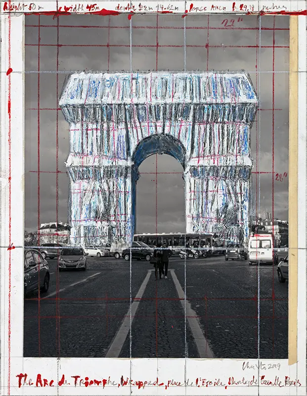 Christo envolverá el Arco del Triunfo en 2020