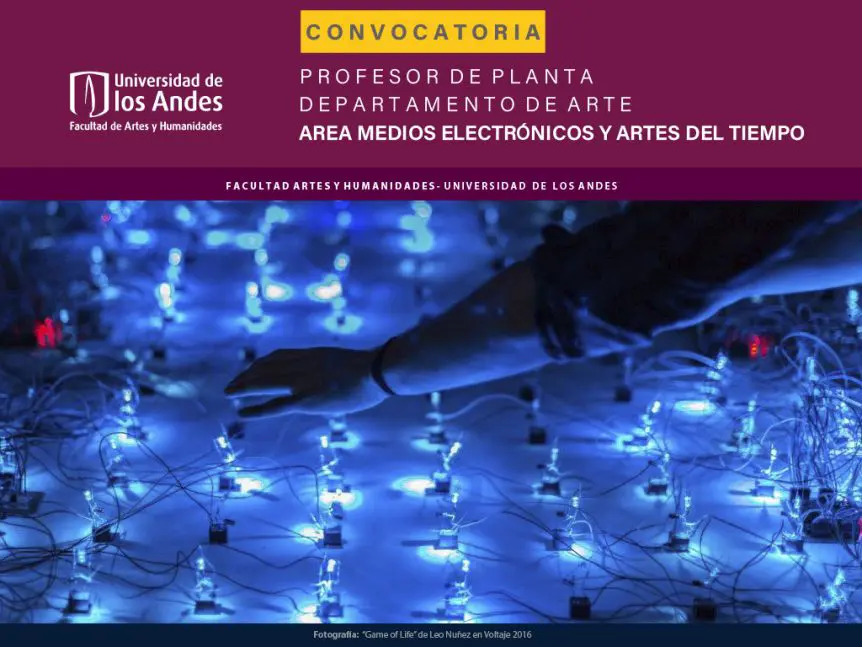 Docente de planta, Facultad de Artes y Humanidades