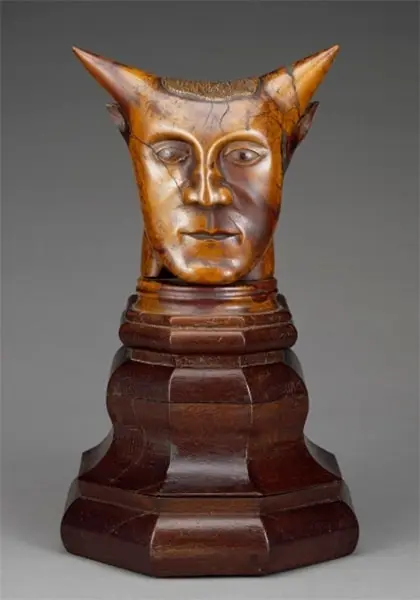 La escultura Cabeza con cuernos, atribuida erróneamente a Paul Gauguin
