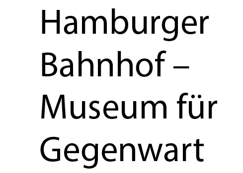 Logo de Hamburger Bahnhof –  Museum für Gegenwart