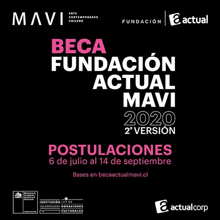 Segunda versión de la Beca Fundación Actual MAVI para artistas de mediana carrera
