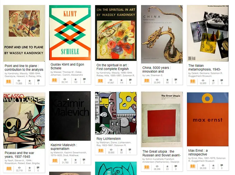 El Guggenheim, más de 200 libros de arte para descarga gratuita