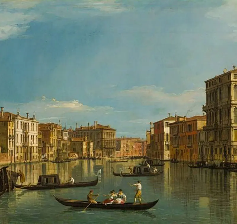 Canaletto pintando Venecia (Canaletto Painting Venice), en el Museo Holburne, en Bath