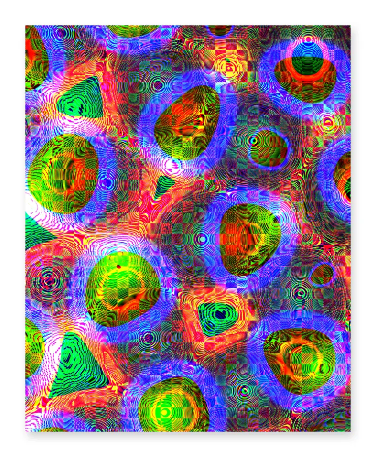 Una sociedad de responsabilidad limitada 7a627100 serie «RGB fractal patterns