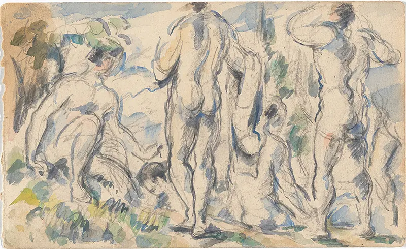 Dibujo y acuarela experimental, de Paul Cézanne MoMA
