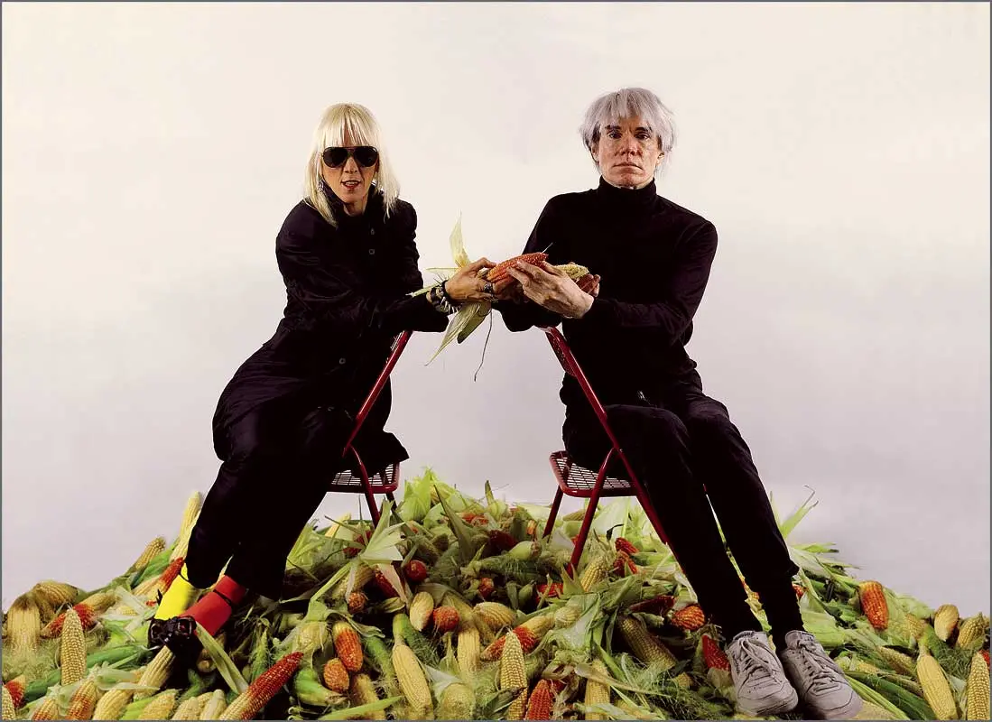 Marta Minujín. Payment of the Argentinean External Debt to Andy Warhol with Corn, 1985. Variable dimensions.