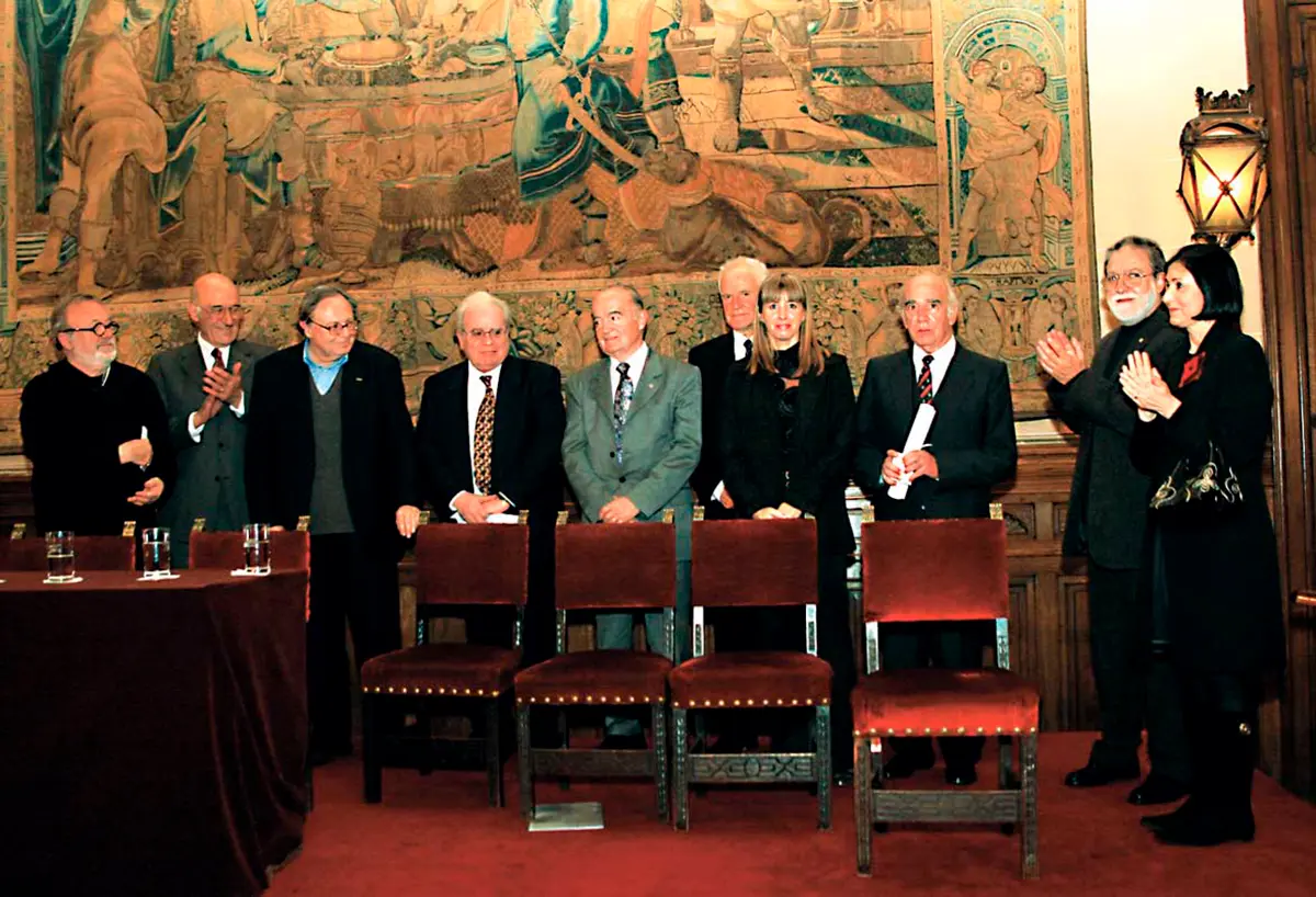 From left to right: Ricardo Blanco, Guillermo Scarabino, Ramón Gutiérrez, Julio Martín-Viera, Jorge Taverna-Irigoyen, Jorge Tapia, Mariana Liliana Giordano, Carlos Sánchez-Vacca, Alberto Bastón-Díaz, and Matilde Marín.