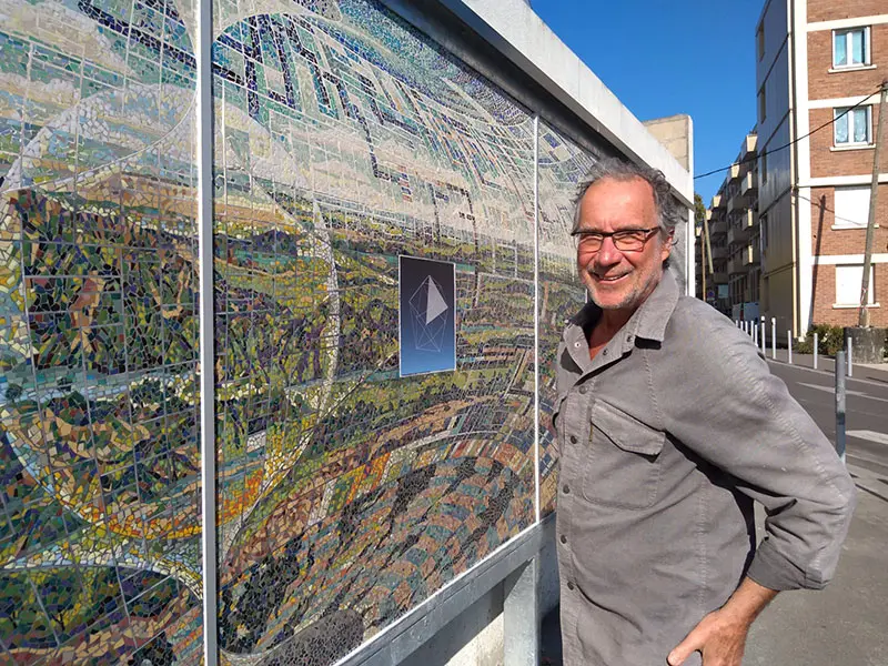 Pancho Quilici: Mosaico "Regiones de convergencias."