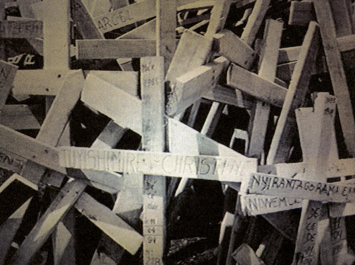 Eyal Sivan. Itsembatsemba, Rwanda One Genocide Later, 1996. Film: 35 mm., sound, 13 min. Directors: Alexis Cordesse/Eyal Sivan.