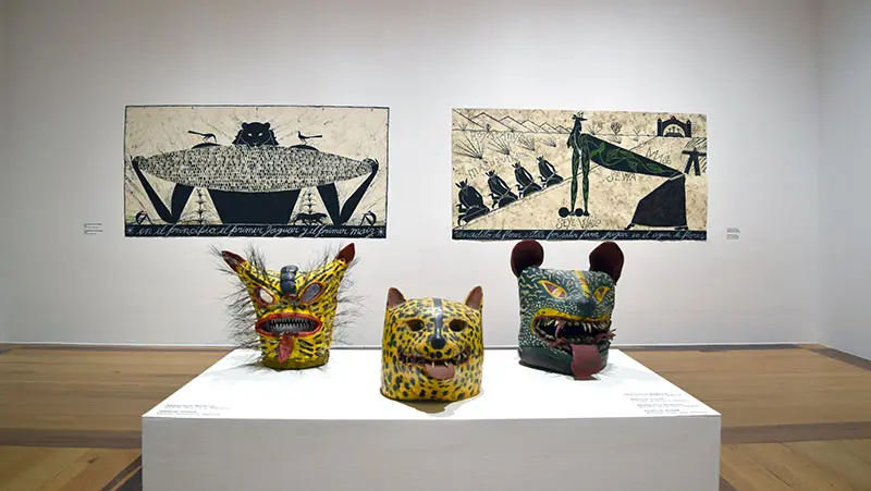 Imagen 1 - Se inaugura en MARCO la muestra José Bedia. Viaje circular