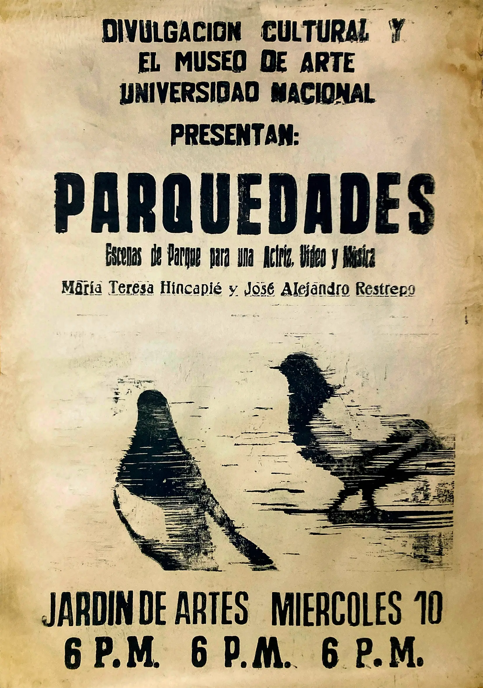 Parquedades: escenas de parque para una actriz, video y música