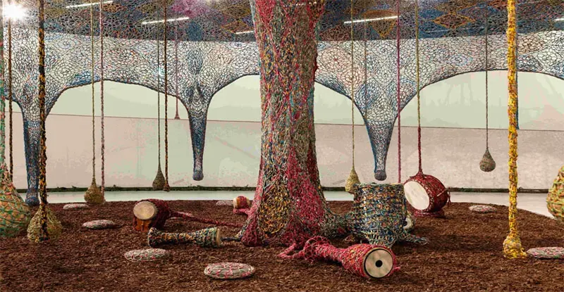 Imagen 2 - Ernesto Neto - Nosso Barco Tambor Terra. MAAT