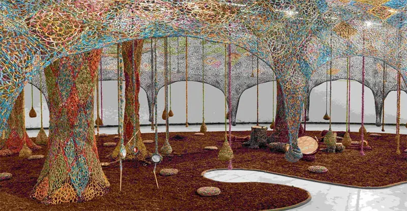 Imagen 1 - Ernesto Neto - Nosso Barco Tambor Terra. MAAT