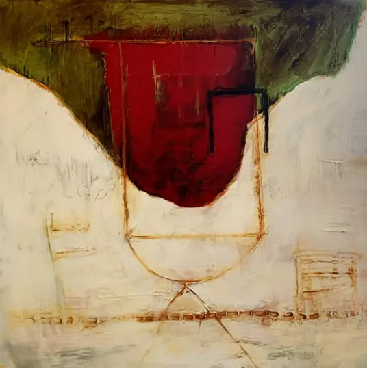 Red Shape with Bowl
