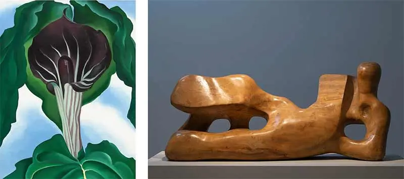 Georgia O'Keeffe y Henry Moore