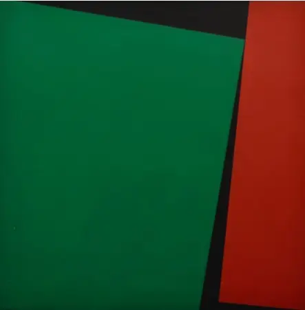 Composición Verde, Roja y Negra