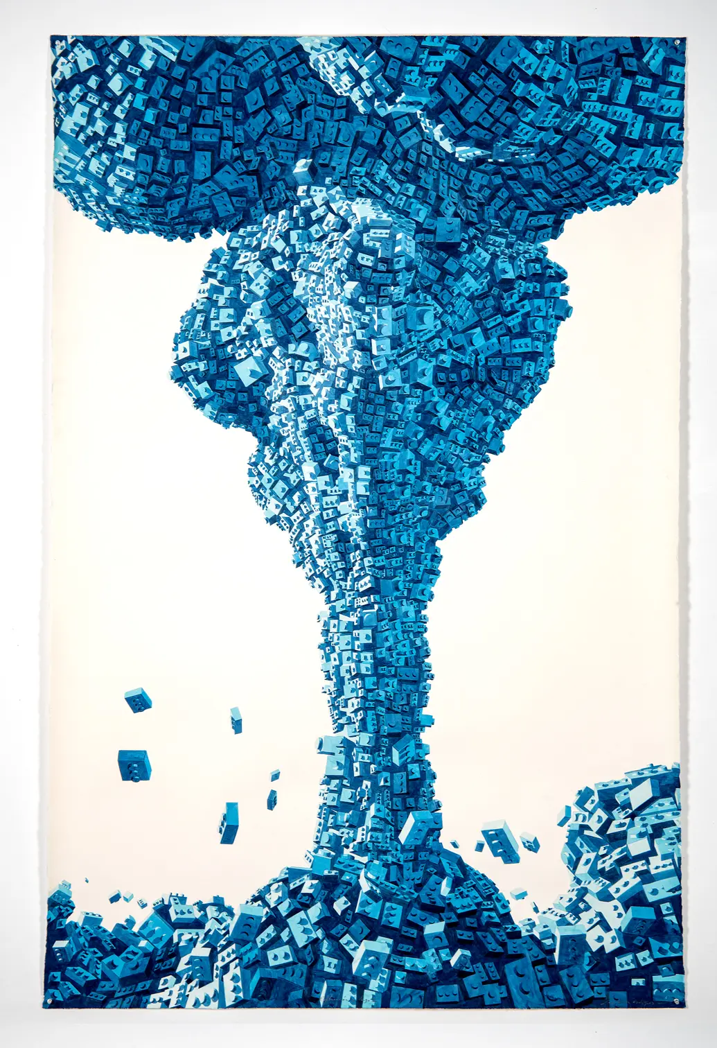 Explosión de Lego Azul