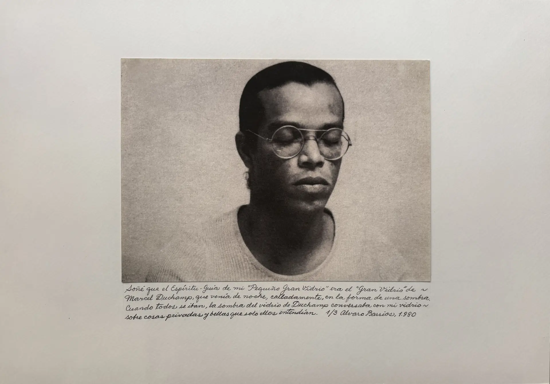 Soñé que el Espíritu-guía de mi Pequeño Gran Vidrio era el Gran Vidrio de Marcel Duchamp. Ed. 1/3