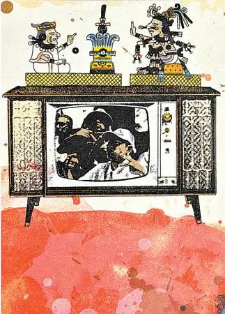 Colectiva: Pre-Columbian Remix: The Art of Enrique Chagoya, Demián Flores, Rubén Ortiz-Torres and Nadín Ospina — imagen 2