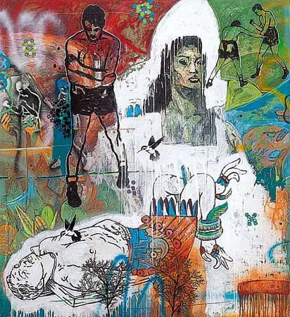 Colectiva: Pre-Columbian Remix: The Art of Enrique Chagoya, Demián Flores, Rubén Ortiz-Torres and Nadín Ospina — imagen 4