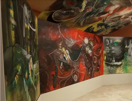L´Honniaveuglant de Roberto Matta, en el Museo Thyssen-Bornemisza
