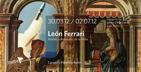 Imagen 1 - León Ferrari. Brailles y Relecturas de la Biblia